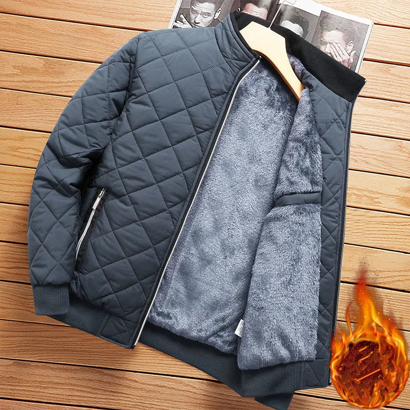 Winter Bomber Jacket, Diamond Pattern Edition